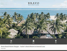 Tablet Screenshot of bravosiargao.com